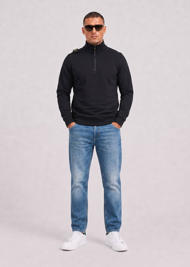 MA.Strum Pullover Training quarter zip sweatshirt - black