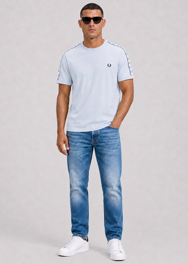 Fred Perry T-shirts Taped ringer t-shirt - dusky blue