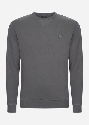 Lyle & Scott Truien Tonal eagle crew neck sweatshirt - gunmetal