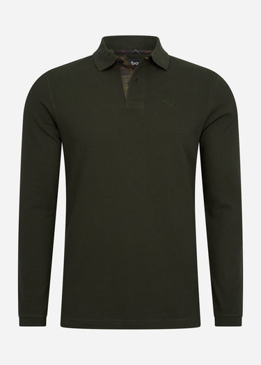 Barbour Longsleeve Polo's Essential l/s sports polo - forest