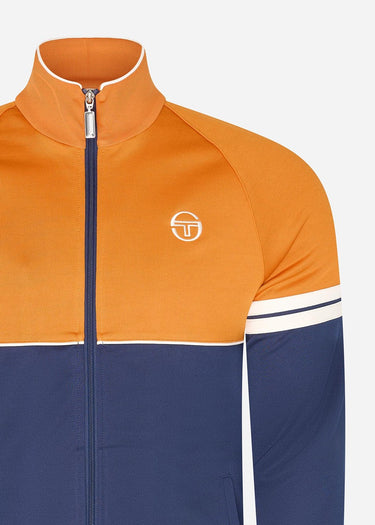Sergio Tacchini Vesten Orion track top - marmalade maritime blue gardenia