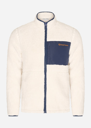 Sergio Tacchini Jassen Whitman borg fleece - gardenia maritime blue