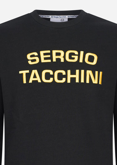 Sergio Tacchini Truien Reinaldo crew neck sweat - black