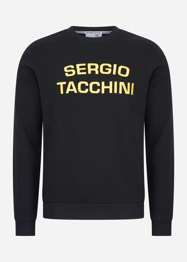 Sergio Tacchini Truien Reinaldo crew neck sweat - black