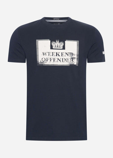Weekend Offender T-shirts Bonpensiero - navy