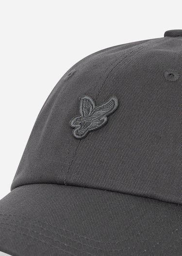 Lyle & Scott Petten Tonal eagle baseball cap - gunmetal