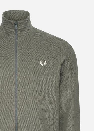 Fred Perry Vesten Laurel wreath sleeve track jacket - field green