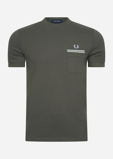Fred Perry T-shirts Loopback jersey pocket t-shirt - field green