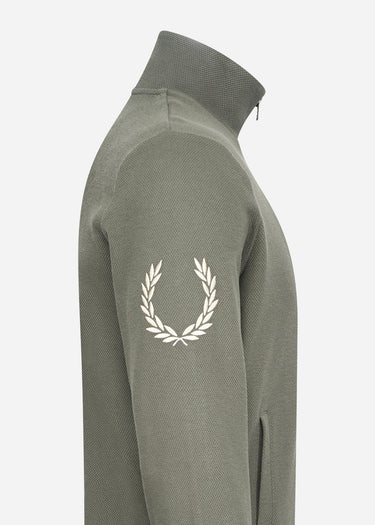 Fred Perry Vesten Laurel wreath sleeve track jacket - field green