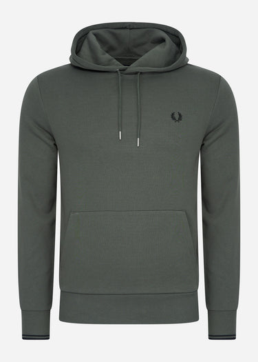 Fred Perry Hoodies Tipped hooded sweatshirt - field green