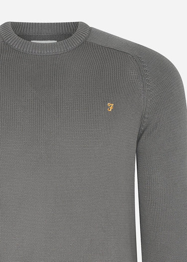Farah Truien Sweater kingsbury crew sweat - charcoal