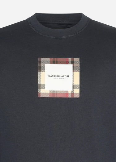 Marshall Artist Truien UK ism box logo crewneck - navy