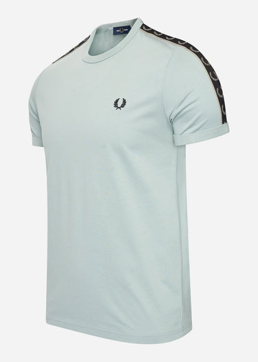 Fred Perry T-shirts Contrast tape ringer t-shirt - slvblu warmgrey