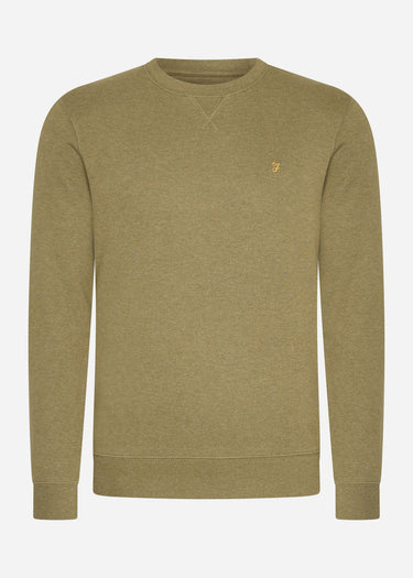 Farah Truien Sweatshirt tim new crew - farah khaki marl