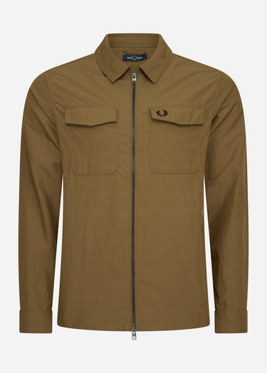 Fred Perry Overshirts Zip overshirt - shaded stone