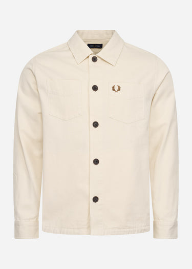 Fred Perry Overshirts Twill overshirt - ecru