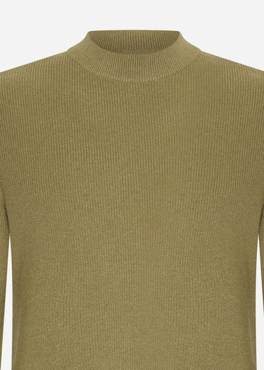 Barbour International Truien Crawley crew neck jumper - bleached olive
