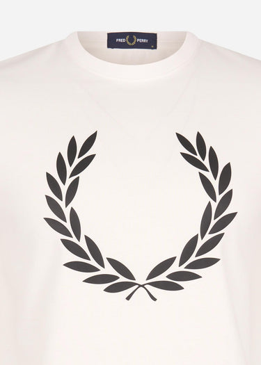 Fred Perry T-shirts Printed Laurel wreath t-shirt - snow white