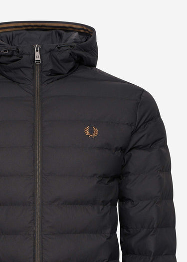Fred Perry Jassen Hooded insulated jacket - black