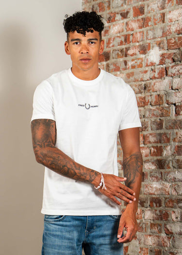 Fred Perry T-shirts Embroidered t-shirt - white