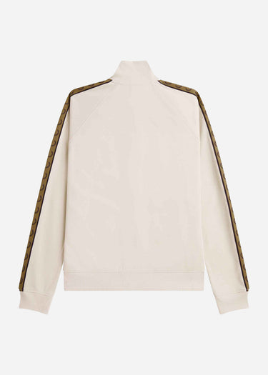 Fred Perry Vesten Contrast tape track jacket - oatmeal shaded stone