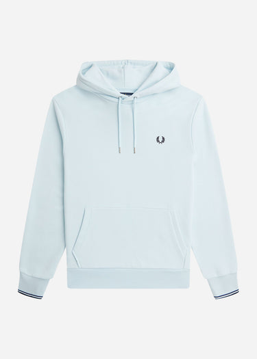 Fred Perry Hoodies Tipped hooded sweatshirt - light ice