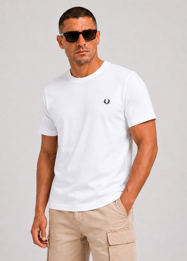 Fred Perry T-shirts Back print laurel wreath t-shirt - snow white