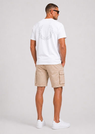 Fred Perry T-shirts Back print laurel wreath t-shirt - snow white