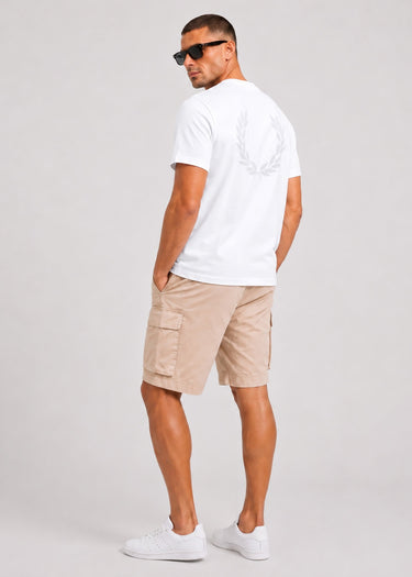 Fred Perry T-shirts Back print laurel wreath t-shirt - snow white