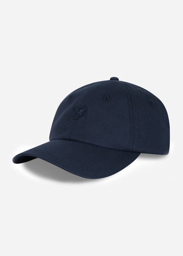 Lyle & Scott Petten Tonal eagle baseball cap - dark navy