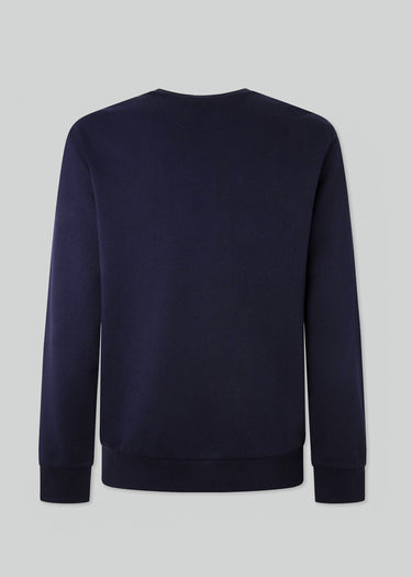 Hackett London Truien Harry logo crew - navy