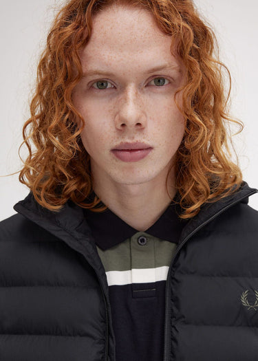 Fred Perry Jassen Hooded insulated jacket - black
