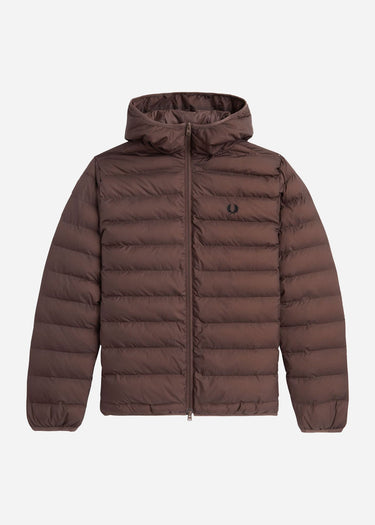 Fred Perry Jassen Hooded insulated jacket - carrington-road-brick