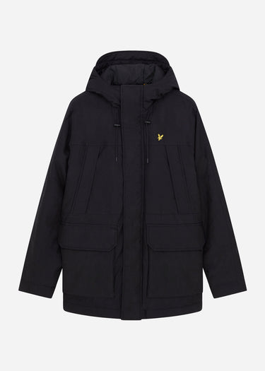 Lyle & Scott Jassen Microfleece parka 2.0 - jet black