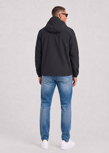 Lyle & Scott Jacken Contrast zip through hooded jacket - jet black gunmetal