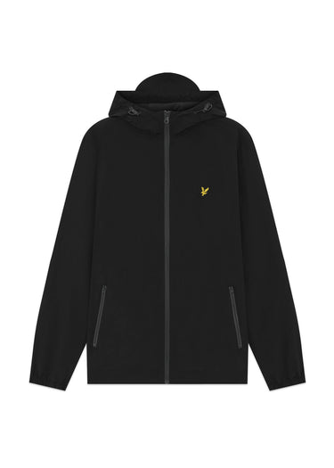 Lyle & Scott Jacken Contrast zip through hooded jacket - jet black gunmetal