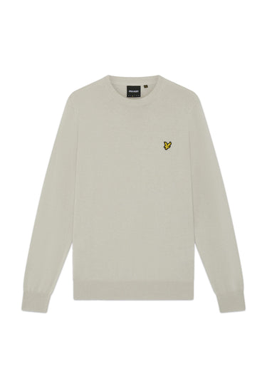 Lyle & Scott Pullover Cotton merino crew neck jumper - cove