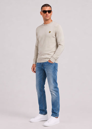 Lyle & Scott Pullover Cotton merino crew neck jumper - cove