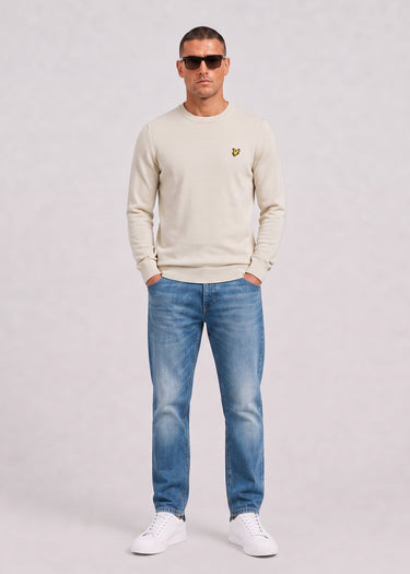 Lyle & Scott Pullover Cotton merino crew neck jumper - cove