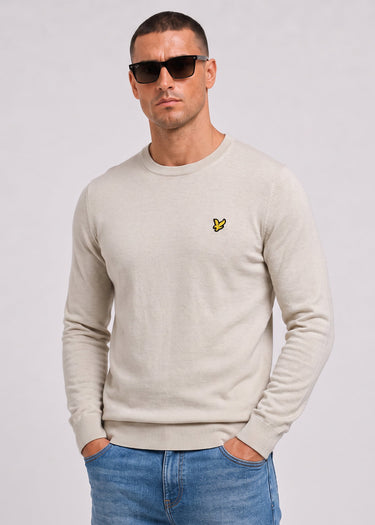 Lyle & Scott Pullover Cotton merino crew neck jumper - cove