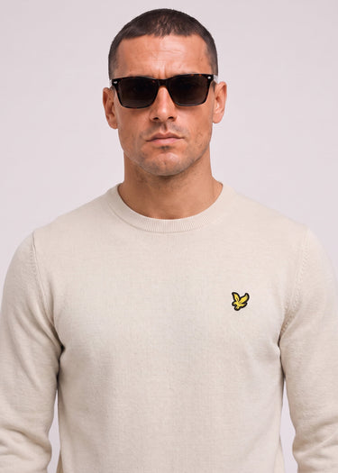Lyle & Scott Pullover Cotton merino crew neck jumper - cove