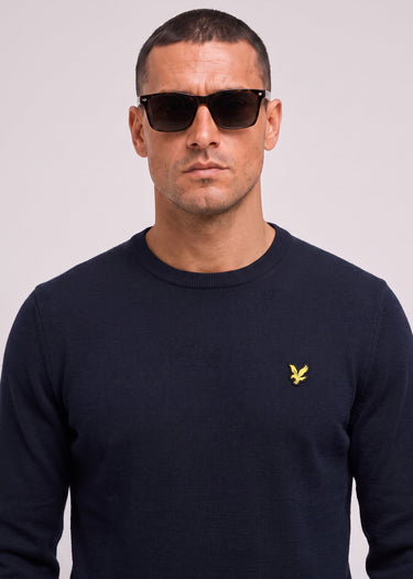 Lyle & Scott Truien Cotton merino crew neck jumper - dark navy