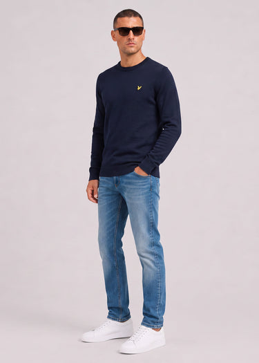 Lyle & Scott Truien Cotton merino crew neck jumper - dark navy
