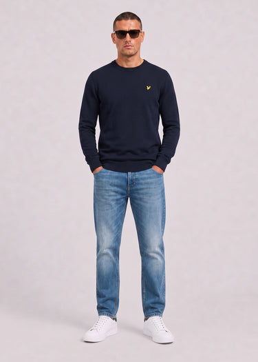 Lyle & Scott Truien Cotton merino crew neck jumper - dark navy