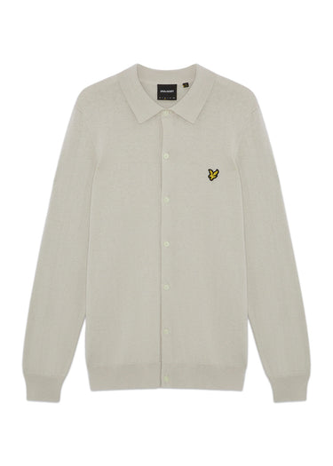 Lyle & Scott Pullover Cotton merino knitted shirt - cove