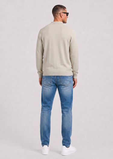Lyle & Scott Pullover Cotton merino knitted shirt - cove