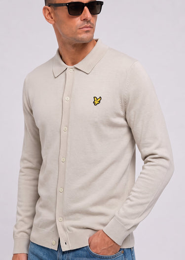 Lyle & Scott Pullover Cotton merino knitted shirt - cove