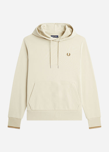 Fred Perry Hoodies Tipped hooded sweatshirt - oatmeal