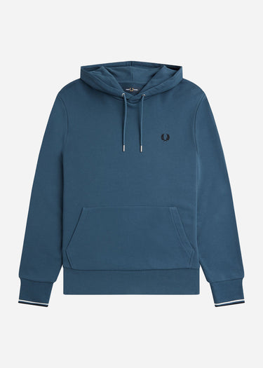 Fred Perry Hoodies Tipped hooded sweatshirt - midnight blue
