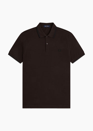Fred Perry Poloshirts Twin tipped polo - rich brown black
